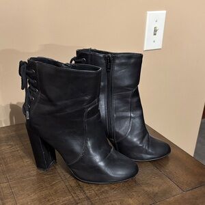 Charlotte Russe Black Heeled Boots